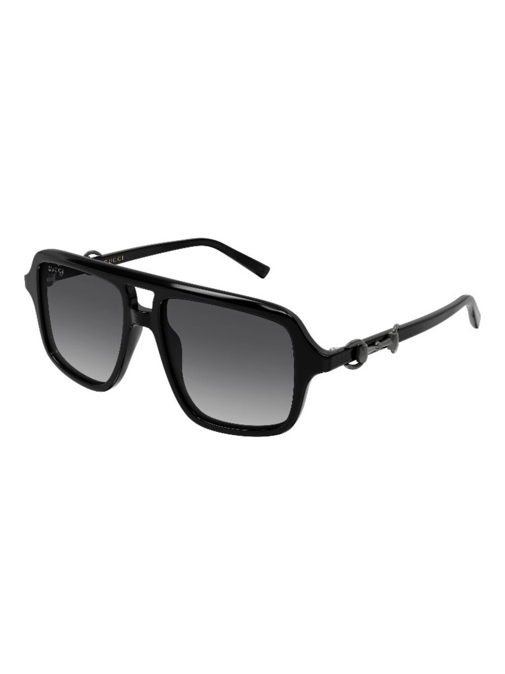 New Gucci Women's Sunglasses Black Grey Lens Acetate Frame GG2052S 011 55